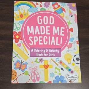 God Made Me Special Faith Based Coloring & Activity Book For Girls